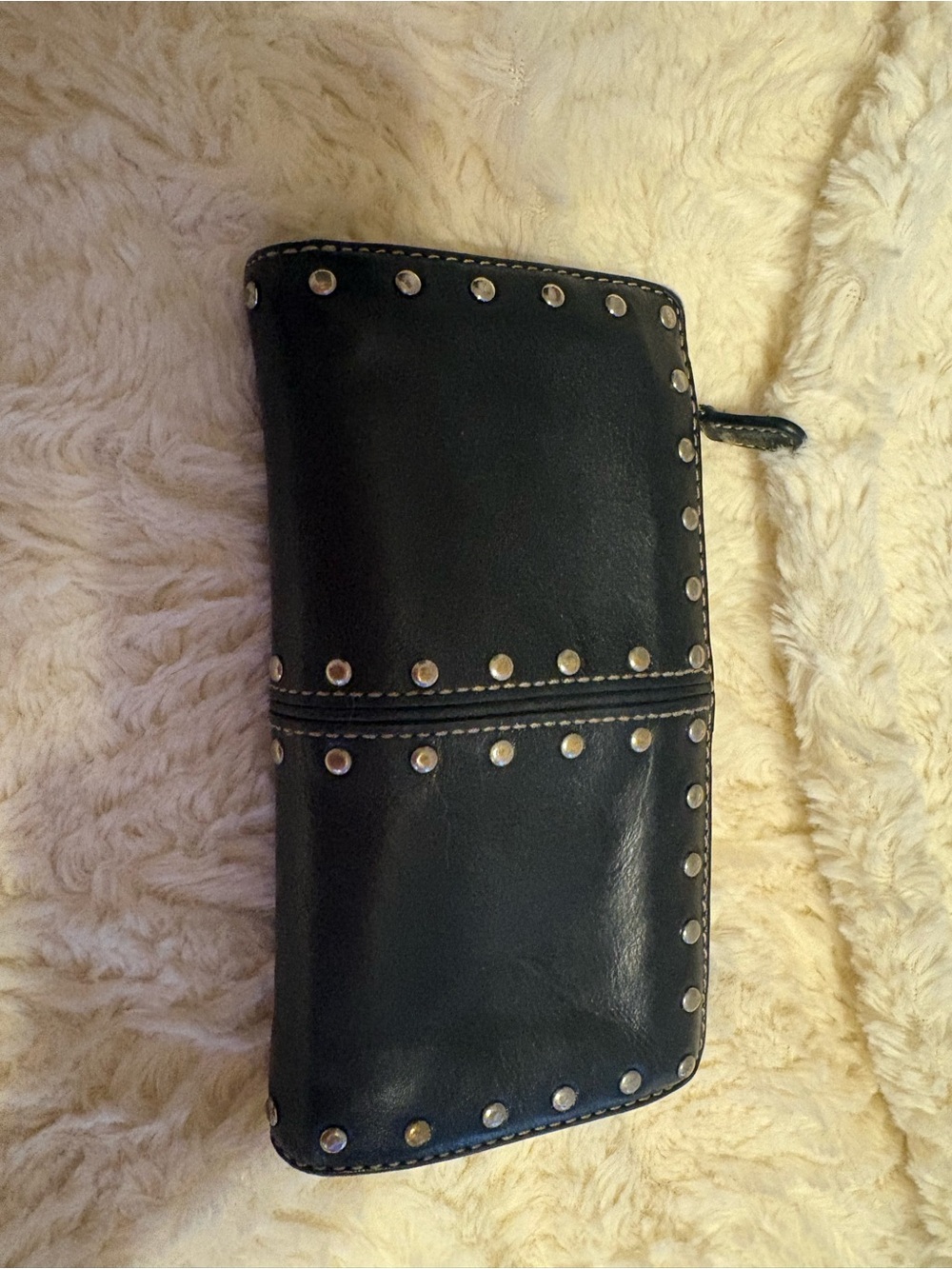 Michael Kors Black Leather Bifold Wallet with ID Window and Card Slots